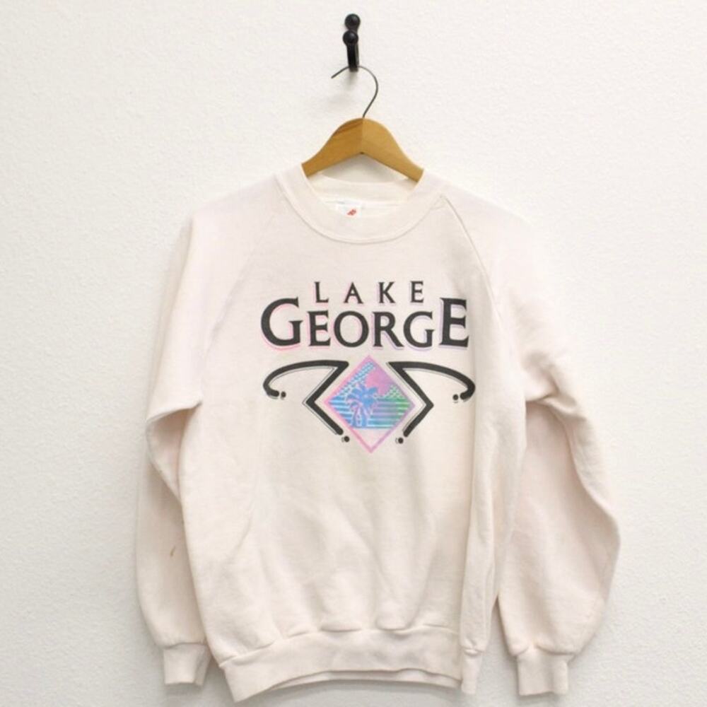 Vintage Lake George New York Sweatshirt Large